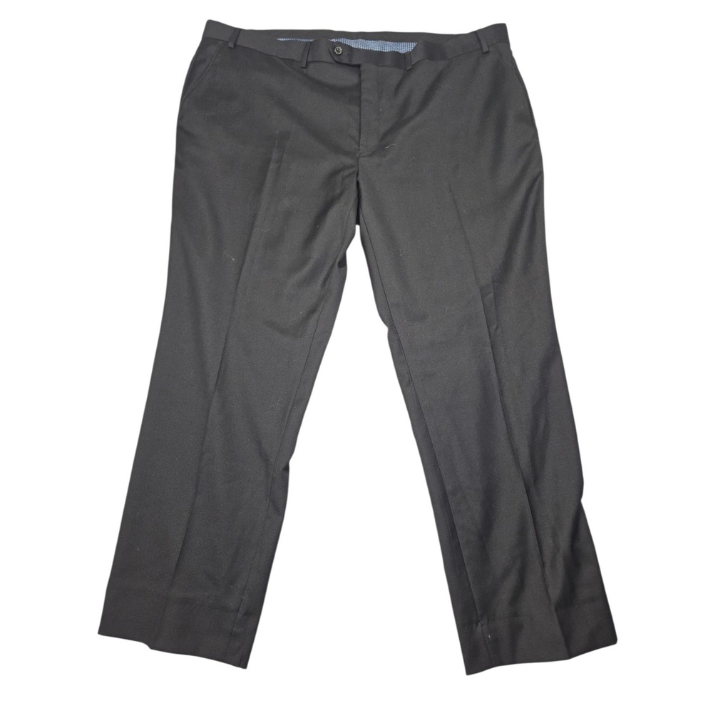 Lauren Ralph Lauren Flat Front Wool Blend Dress Pants Black Sz 44W x 30L